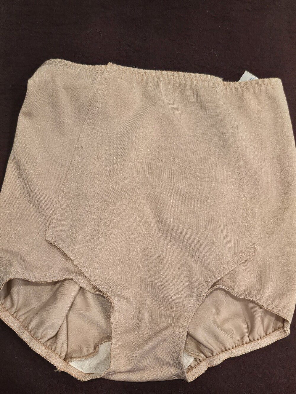 Vintage Olga "Tumm-ee-Brief" Beige panty girdle sz XL